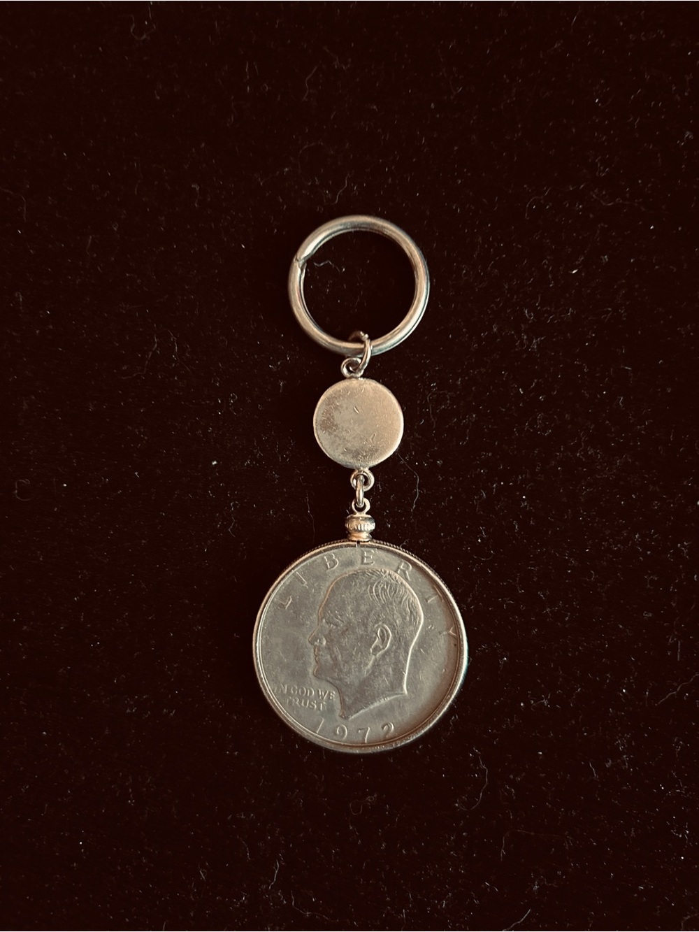 Eisenhower 1972 Dollar Coin Keychain